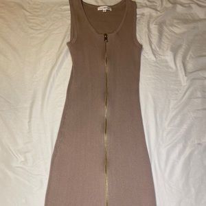 Long zipper dress